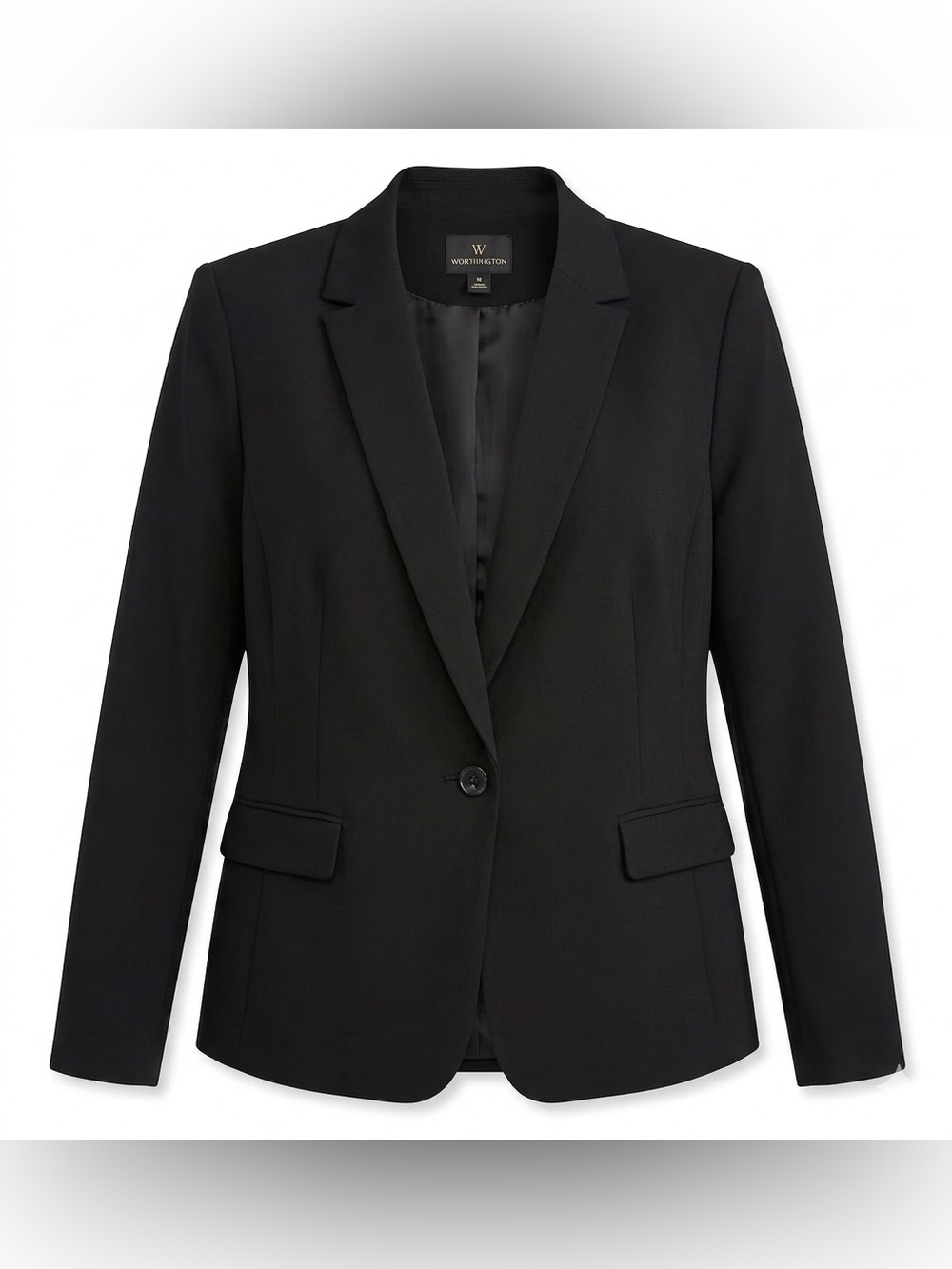 Worthington Women's Black Career Blazer Size 18 NWT